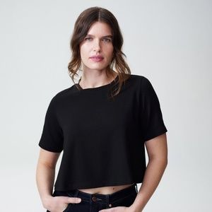 NWT - Universal Standard Black Short Tee